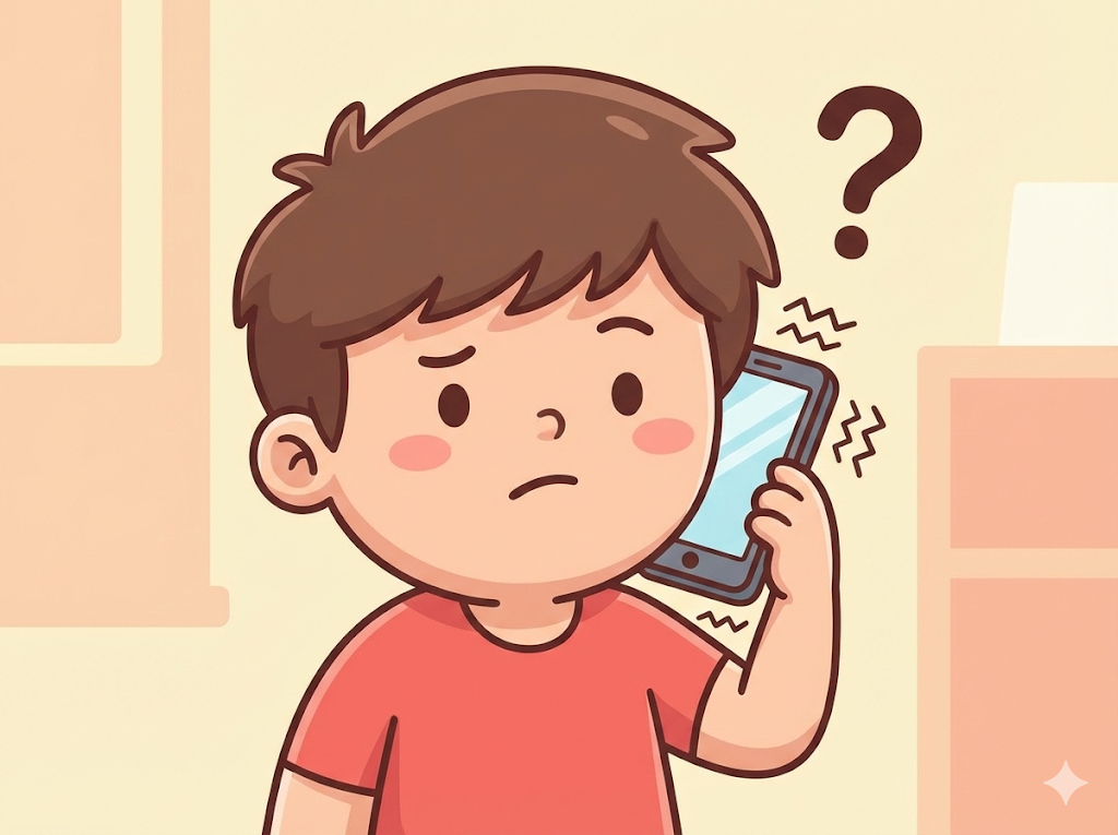 문자 알림 안 올 때 일러스트레이션