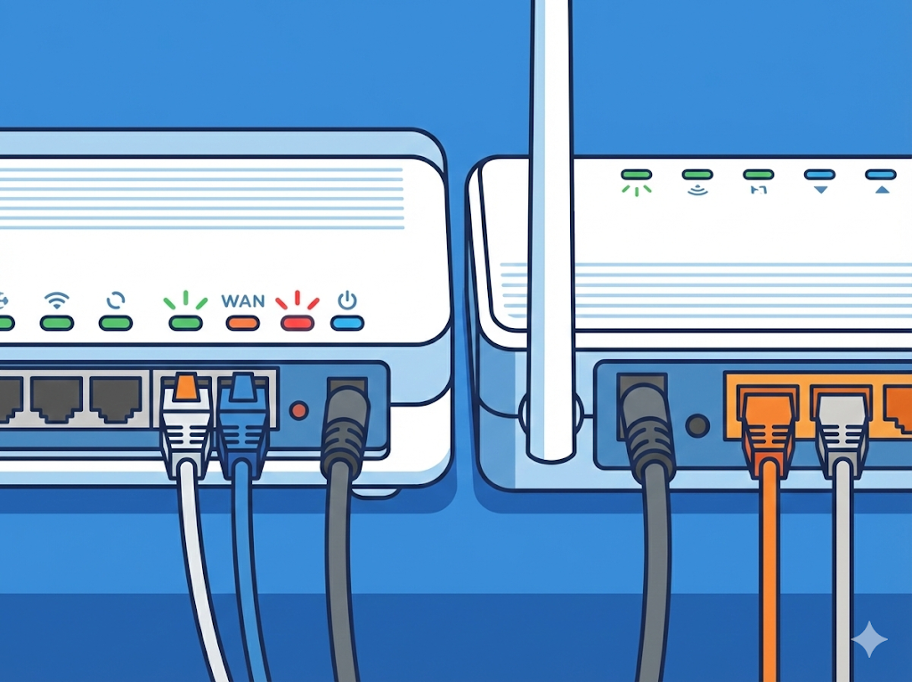 공유기 모뎀 확인