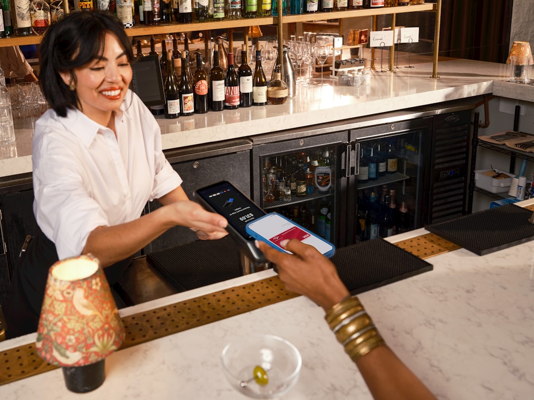 smartphone NFC payment terminal