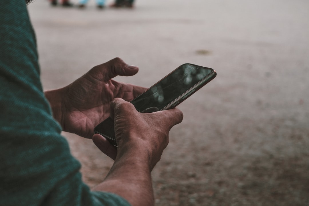smartphone closeup hands